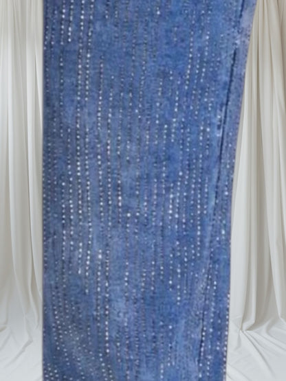 Wide Lege Jean Full Rhinestone F23
