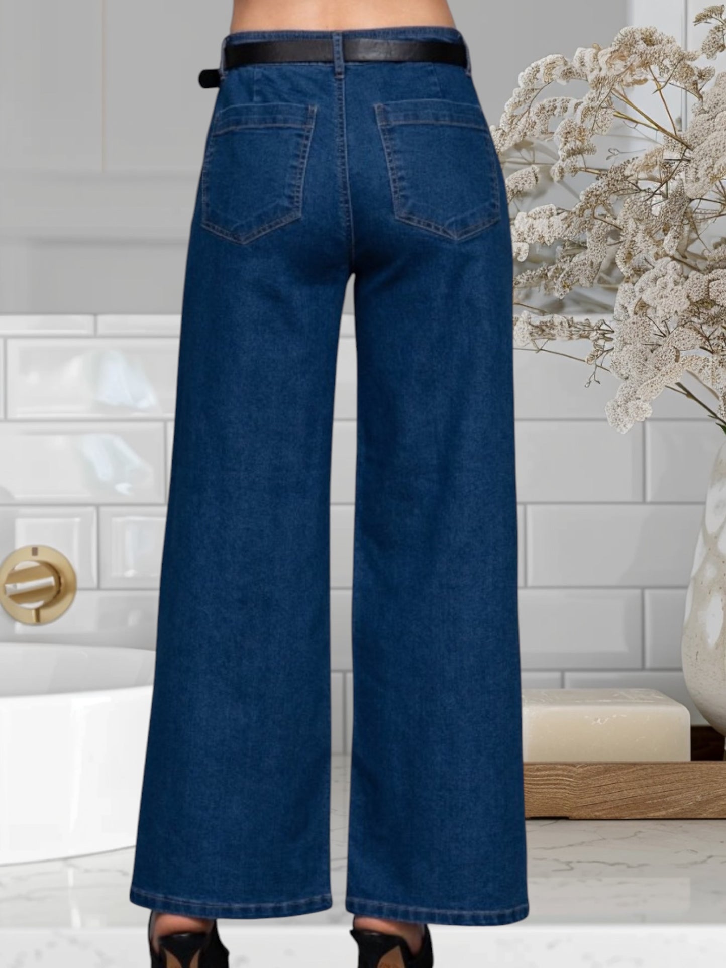 Denim Jean With Belt
