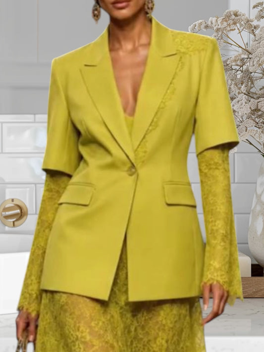 Blazer W/Lace