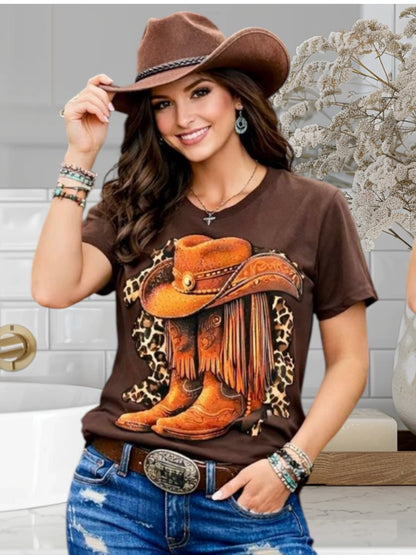 Vaquera T-Shirt with Rhinestones