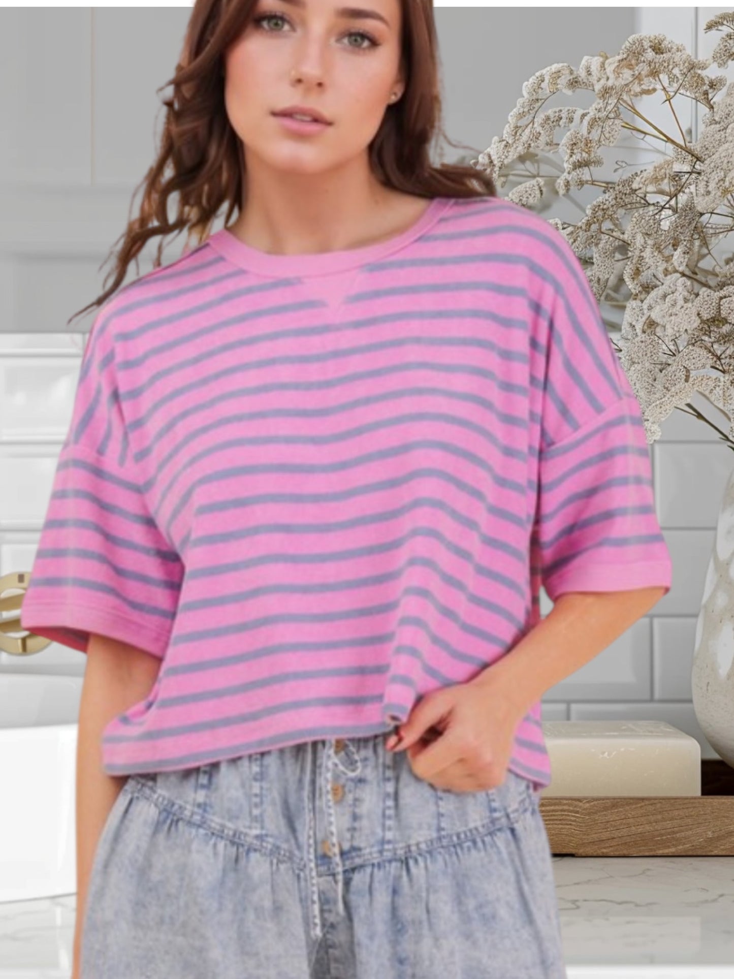 Stripe Casual Top
