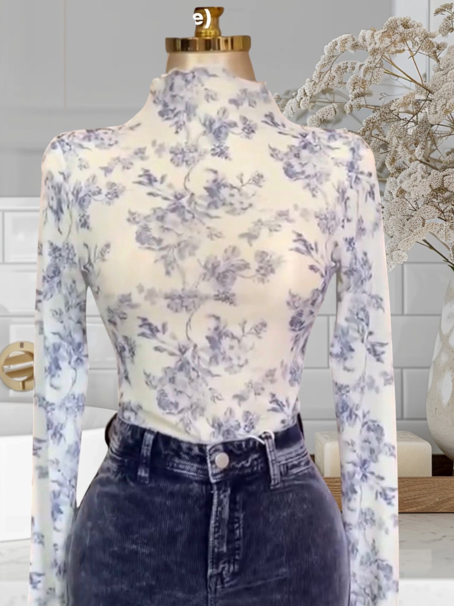 Floral Mesht Top