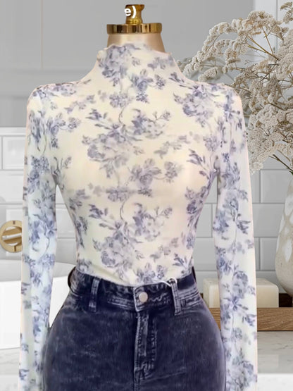 Floral Mesht Top