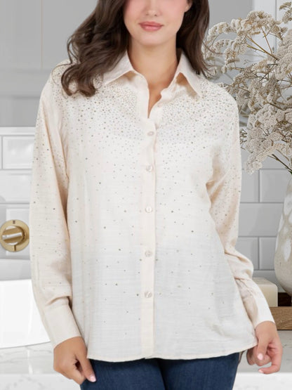 Tasha Blouses with Rhinestones
