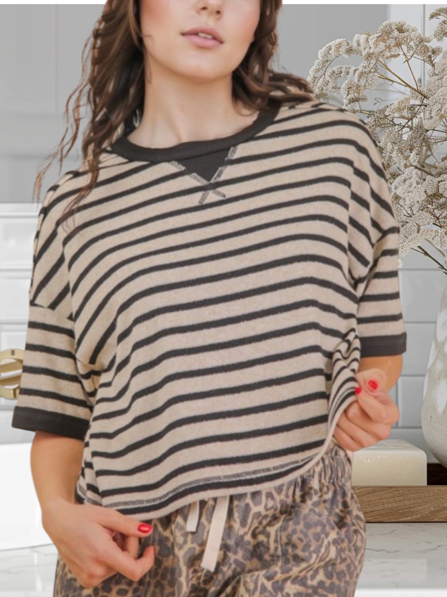 Stripe Casual Top