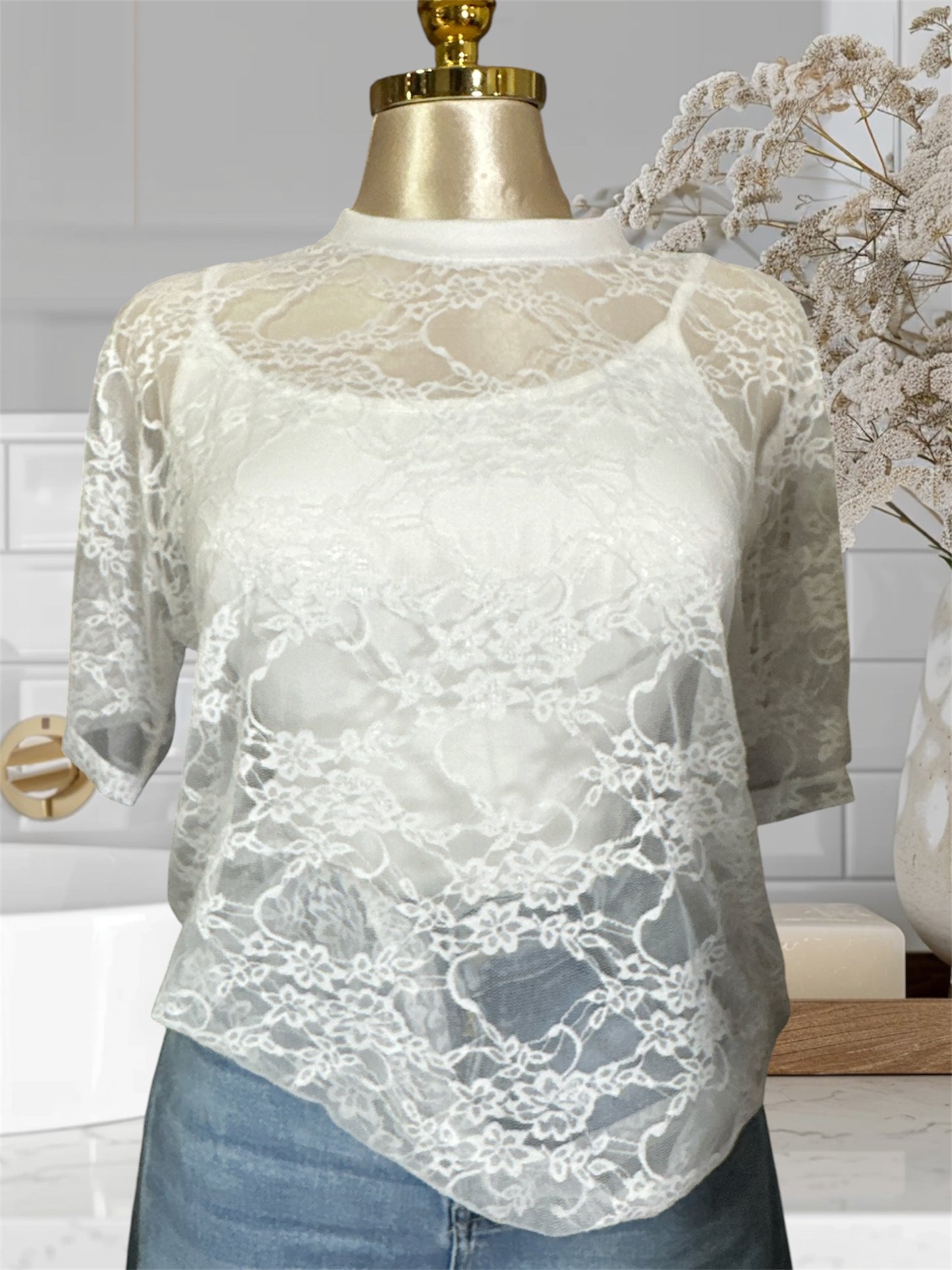 Lace Mesh Top