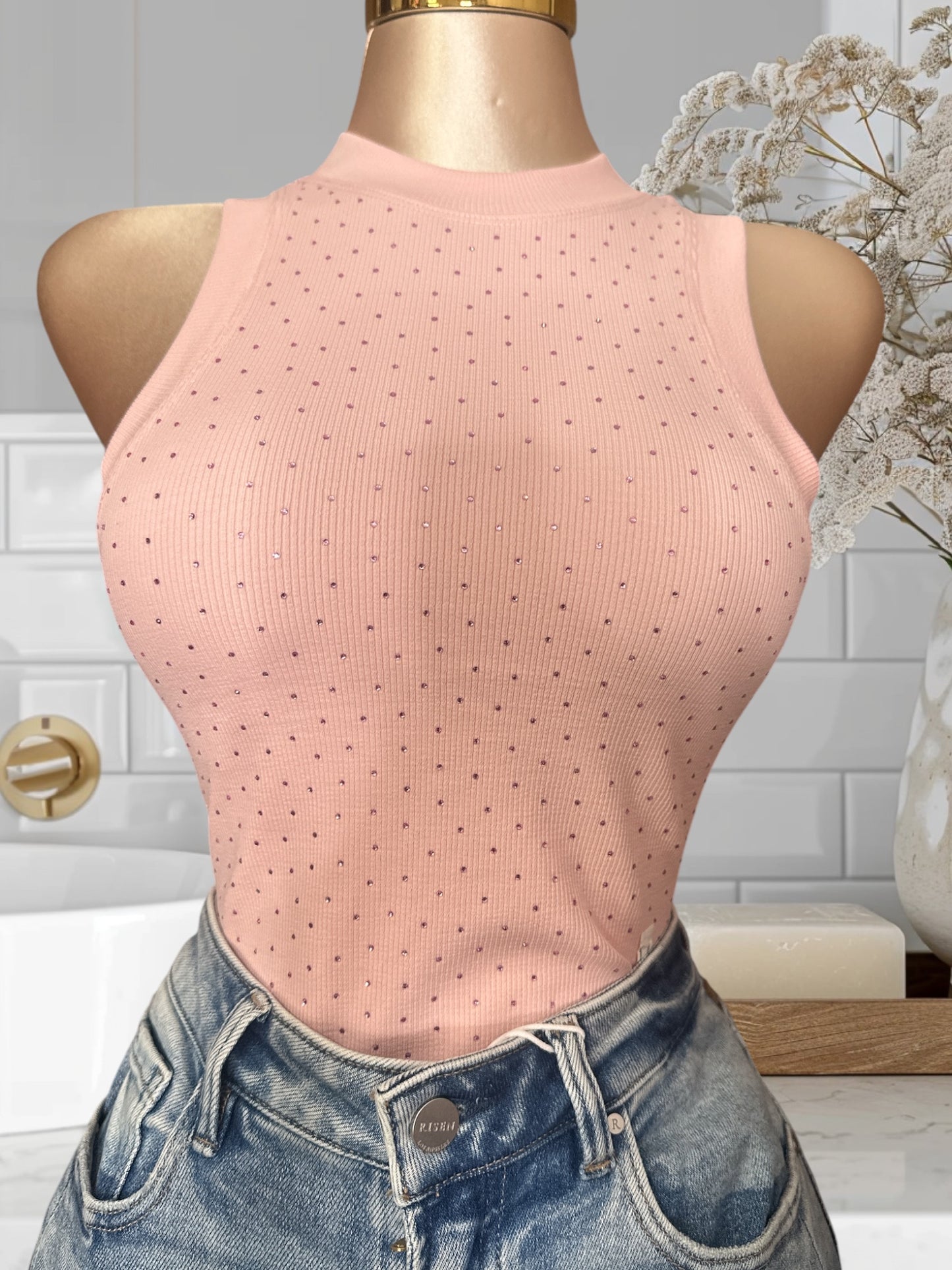Top W/Rhinestones