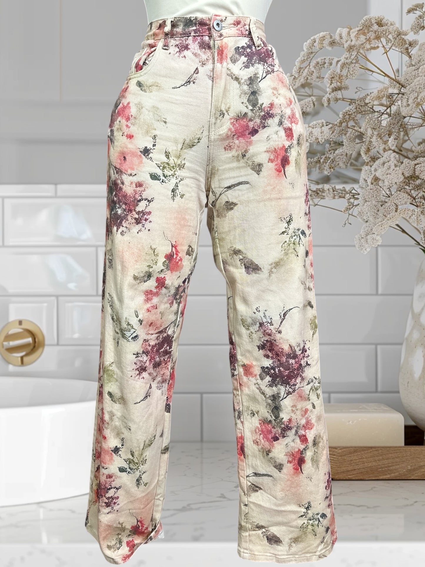 Floral Jean