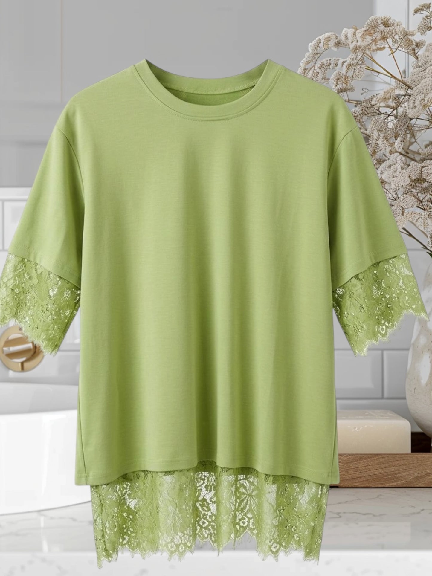 Oversized Lace Top
