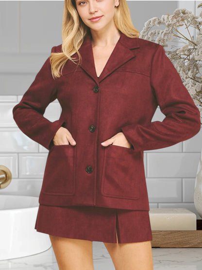 Blazer and Skort Gamuza Set