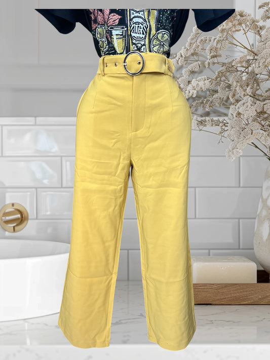 Capri  Pants with Belt