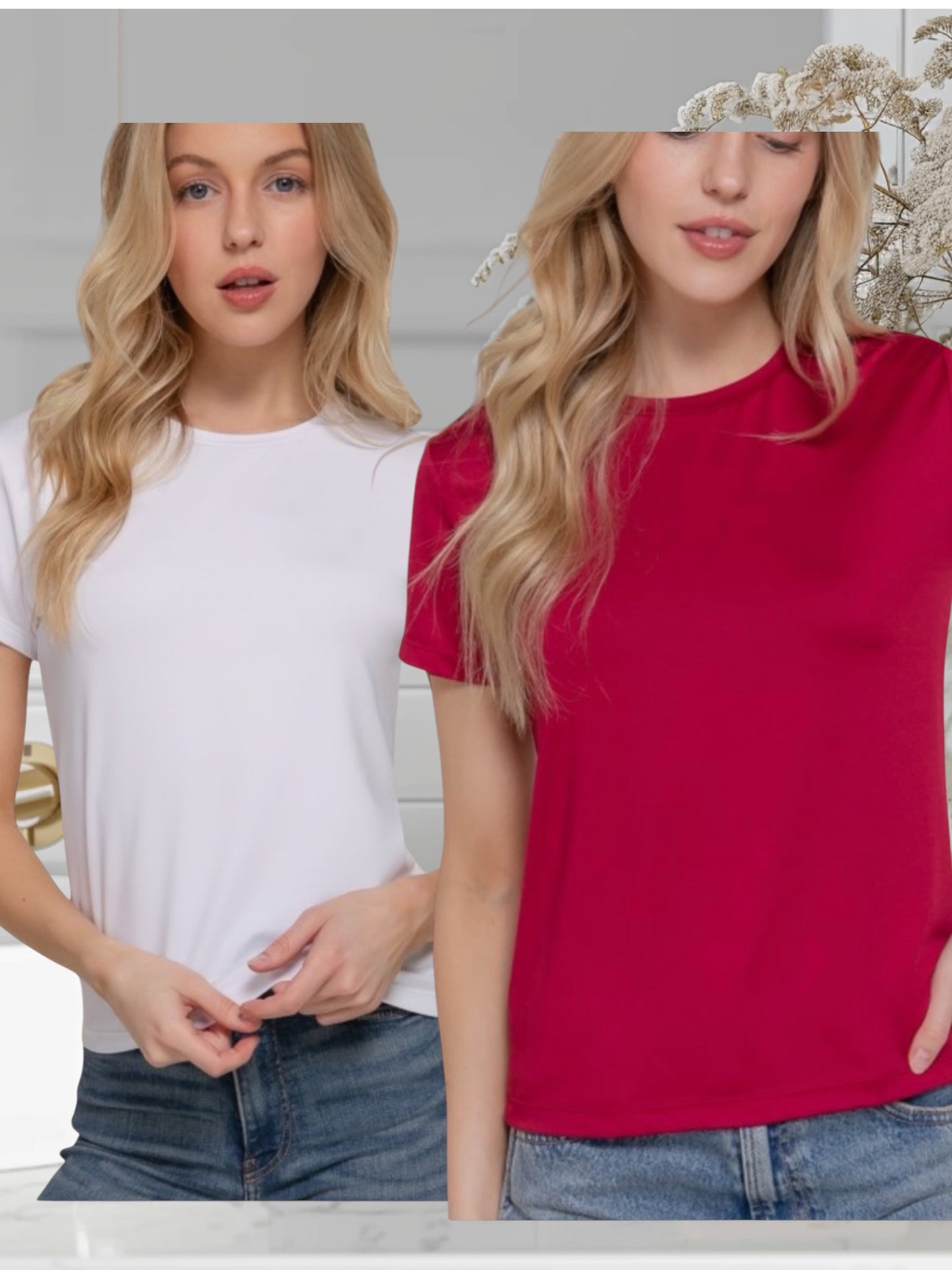 Plus Size Basic Tops