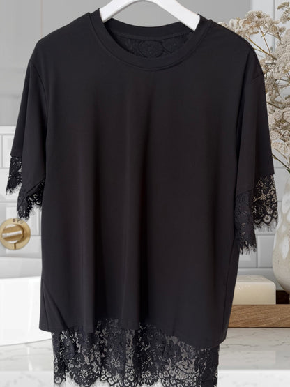 Oversized Lace Top