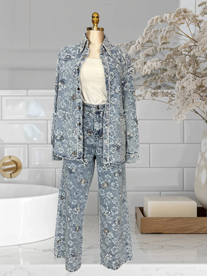 2 Pcs Denim Set