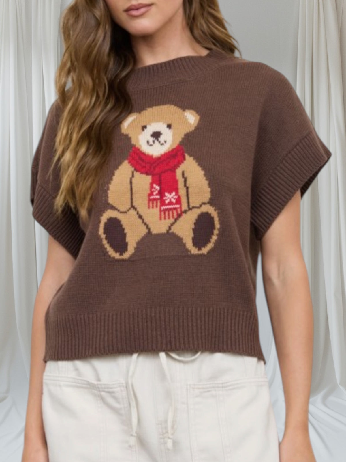 Teddy Bear Short Sleeve Vest