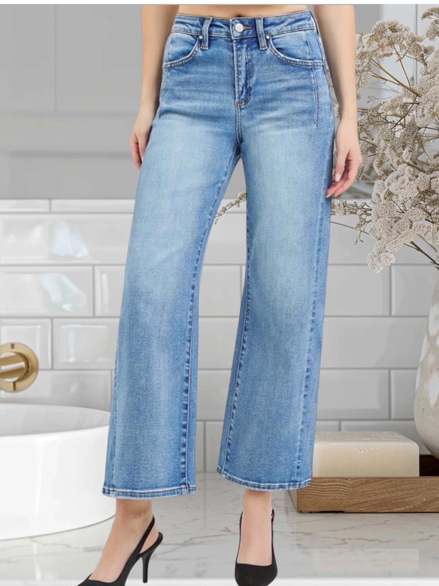 Wide Leg Crop Jean 1787