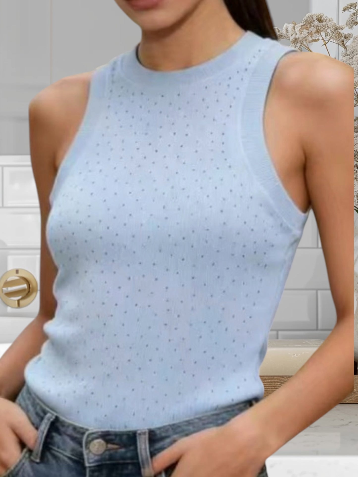 Top W/Rhinestones