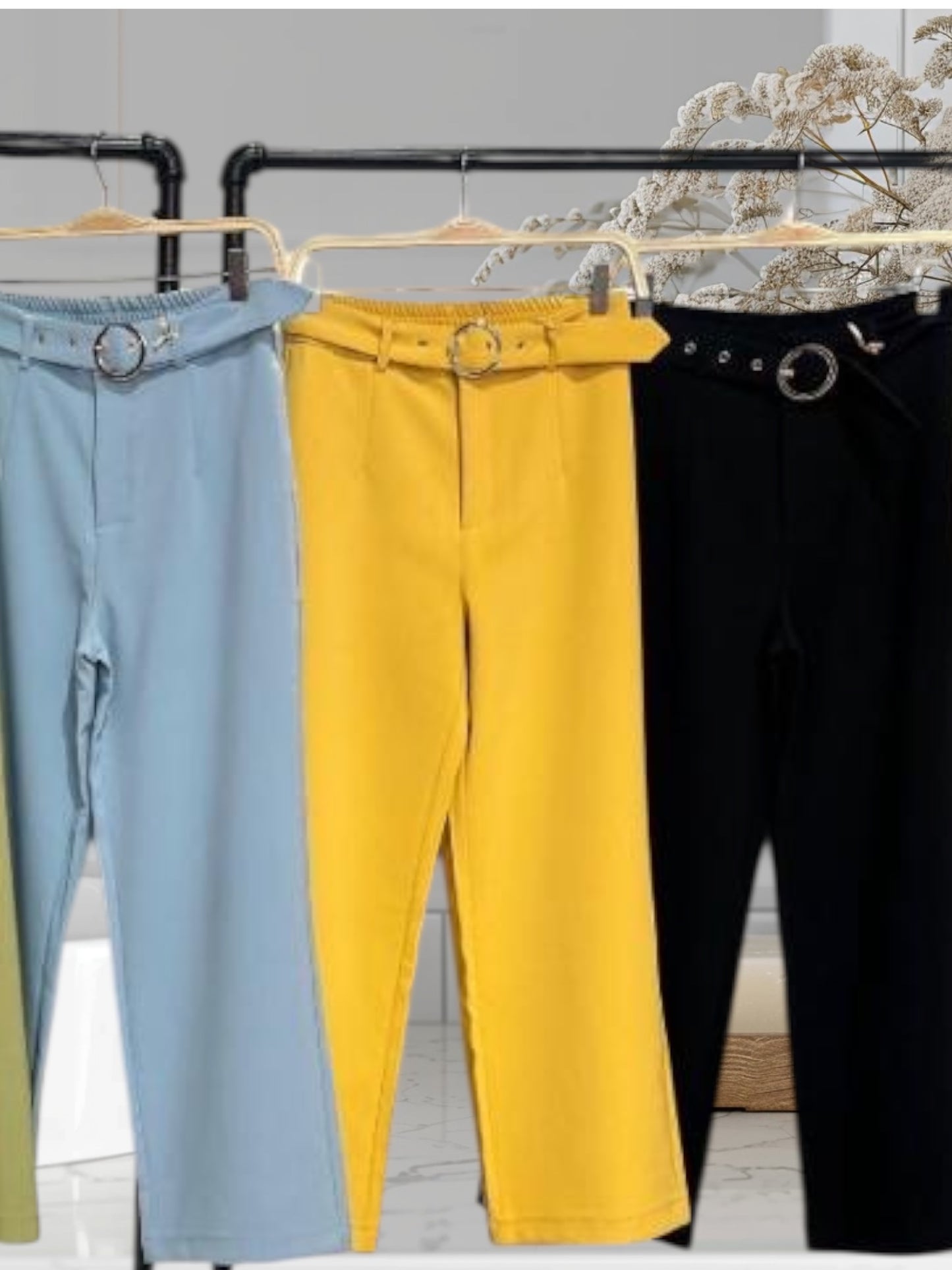 Capri  Pants with Belt