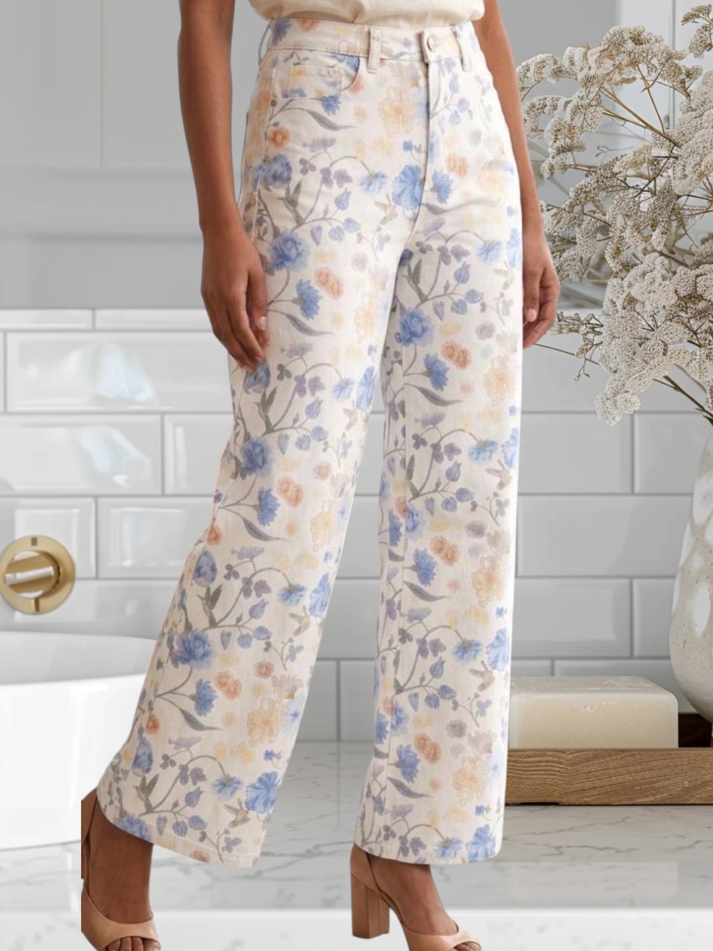 Floral Print Pants