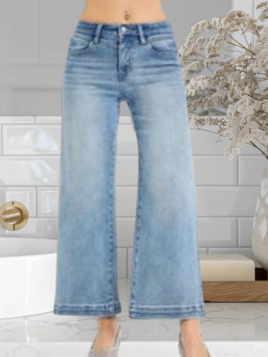 High Rise Crop Wide Lege 1059