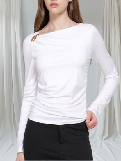 Asimmetric Long Sleeve Top