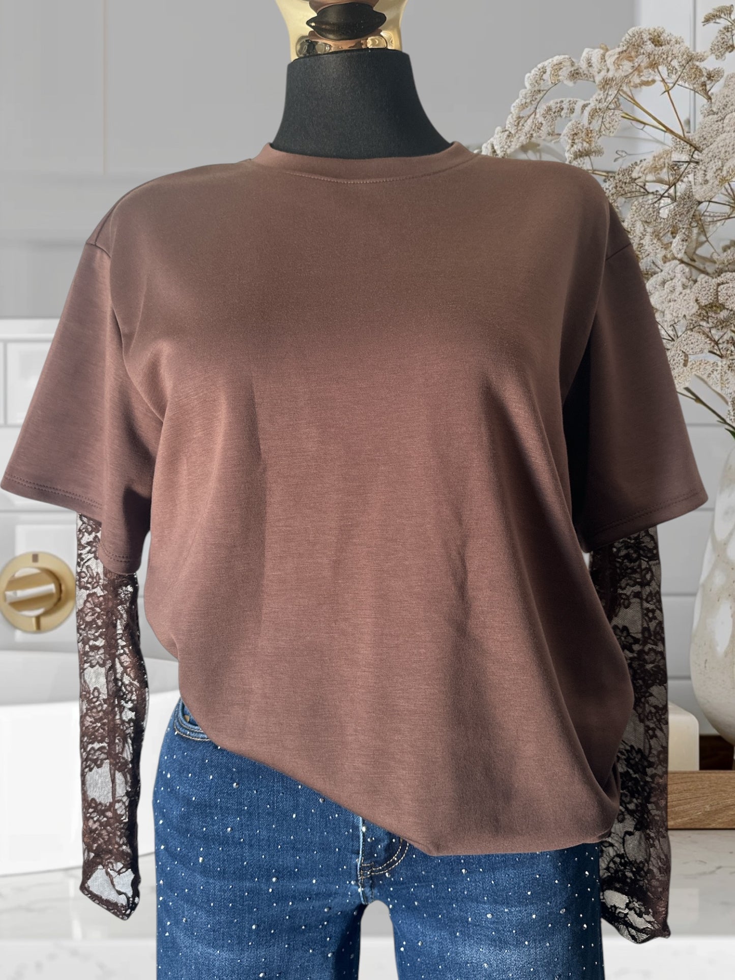 Long Sleeve Lace Shirt