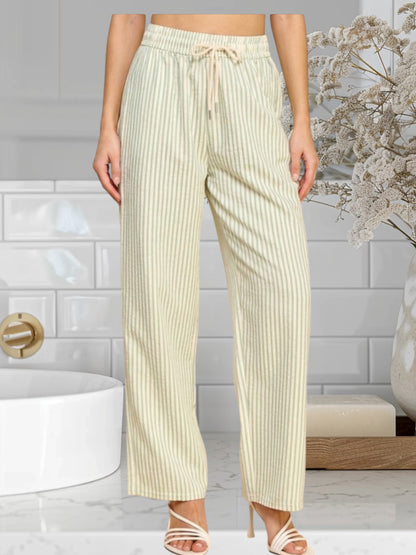 Stripe Straight Leg Pants