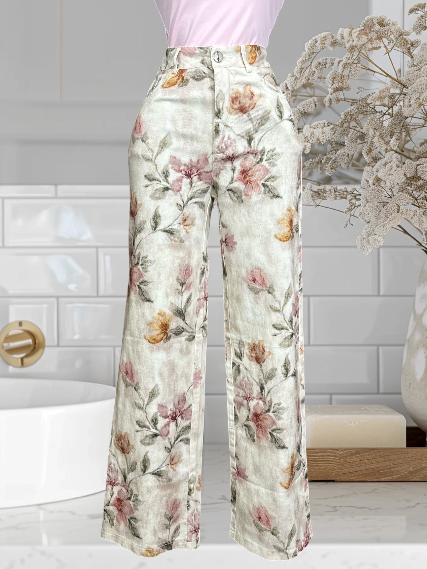 Floral Jean