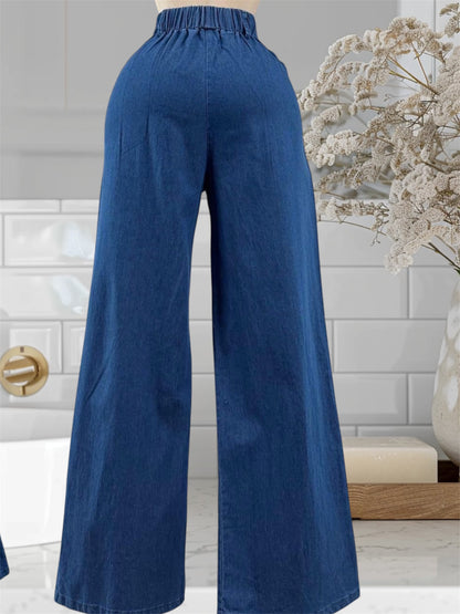 Denim Set Vest and Pants