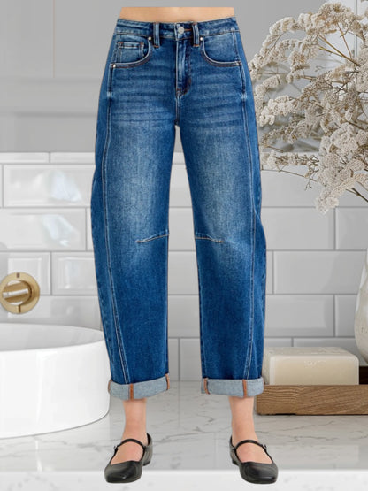 High Rise Barrel Jean 5901