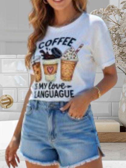 Coffe Graphic Design T-Shirt