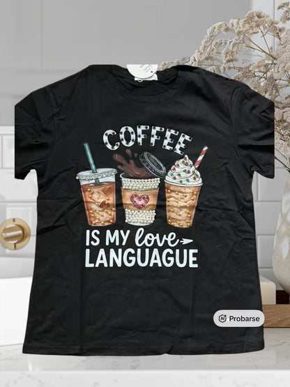 Coffe Graphic Design T-Shirt