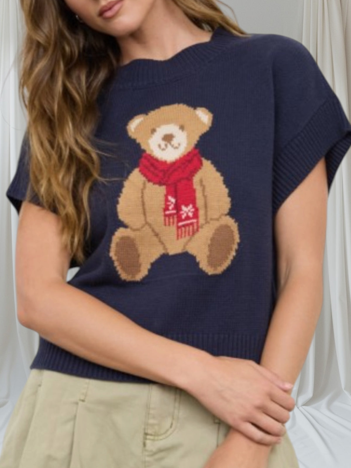 Teddy Bear Short Sleeve Vest