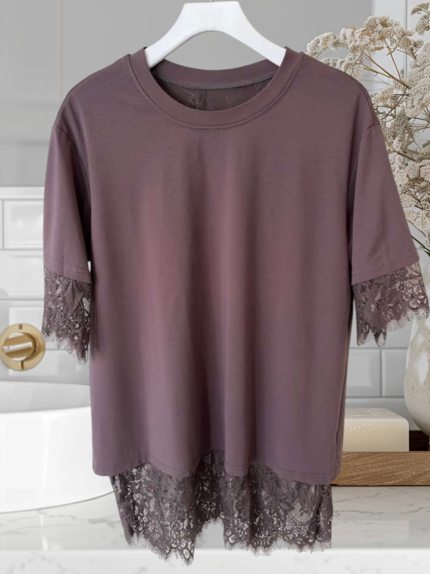 Oversized Lace Top