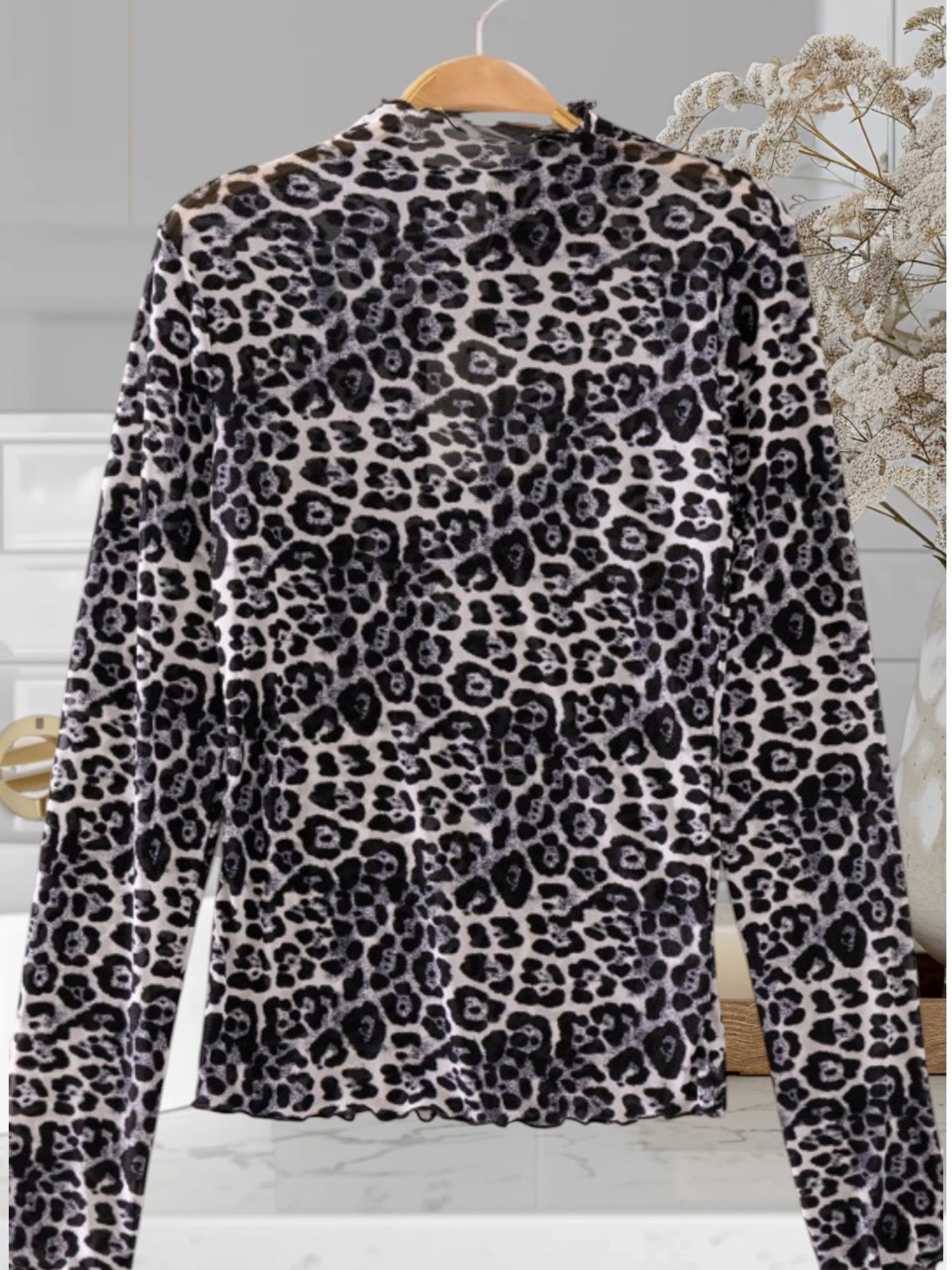Leopardo Mesh Top