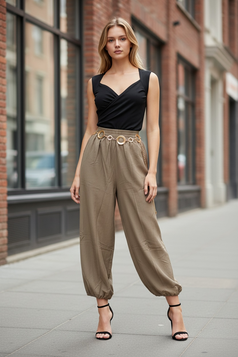 Balloon Pants W/Belt