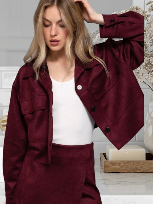 Faux Suede Jacket