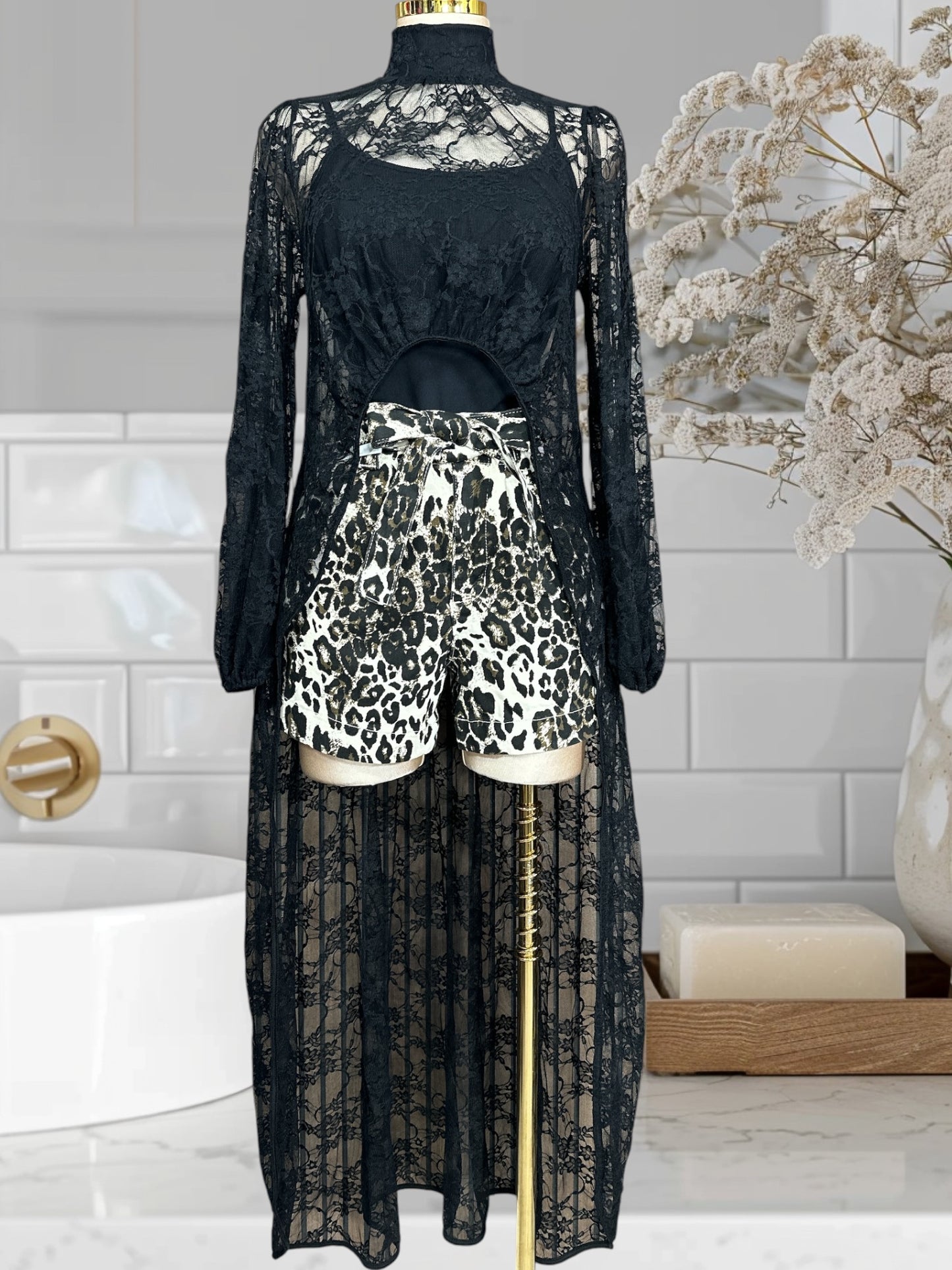 Kimono Mesh Lace